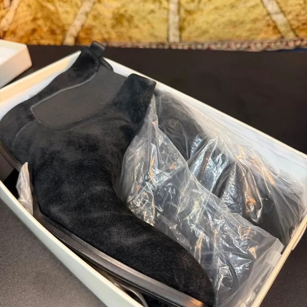 Unbranded Men's Black and Grey Boots